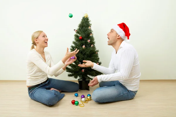 Kerstmis jongleurs — Stockfoto