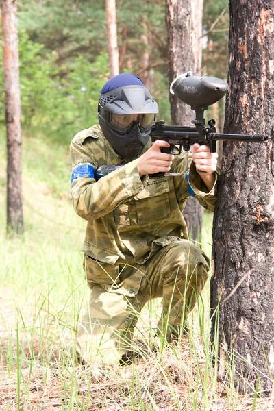 stock image Paintball player