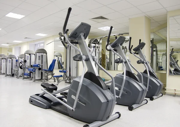 Treadmills at a health club — Stock Photo, Image