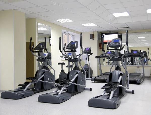 stock image Treadmills at a health club