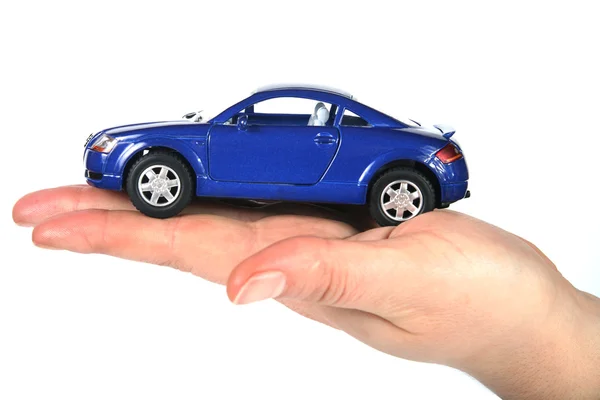Woman hand and car — Stock Photo, Image