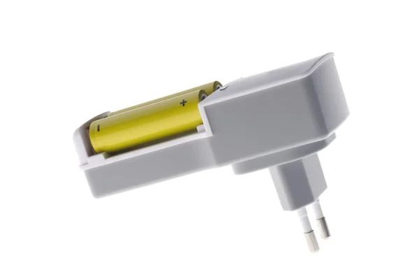 Battery charger macro — Stock Photo, Image