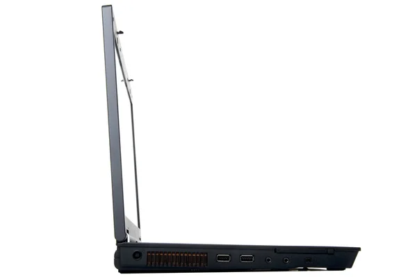 Laptop isolated on white close up — Stock Photo, Image