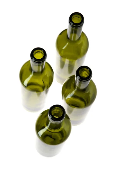 Bottiglia di vino vuota primo piano — Foto Stock