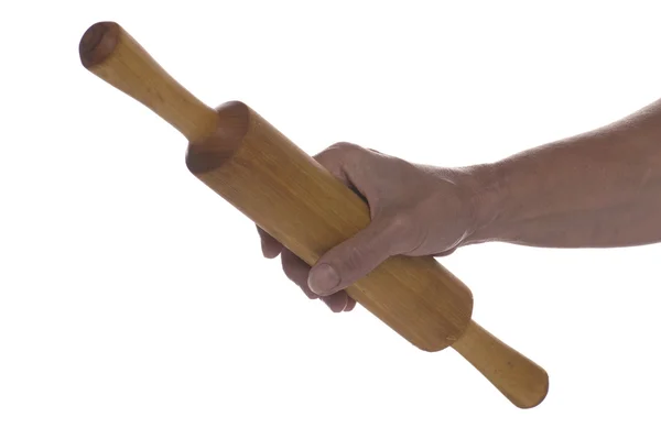 Rolling pin on white — Stock Photo, Image