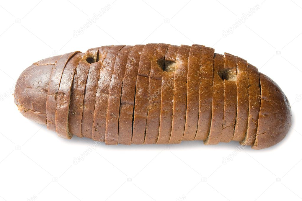 Black bread closeup