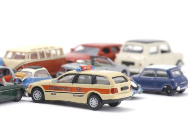 Toy car close up clipart