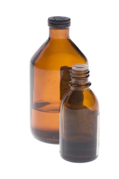 Medicinsk flaska närbild — Stockfoto