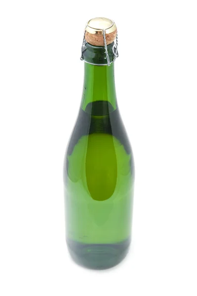 Μπουκάλι αφρώδης οίνος closeup — Φωτογραφία Αρχείου