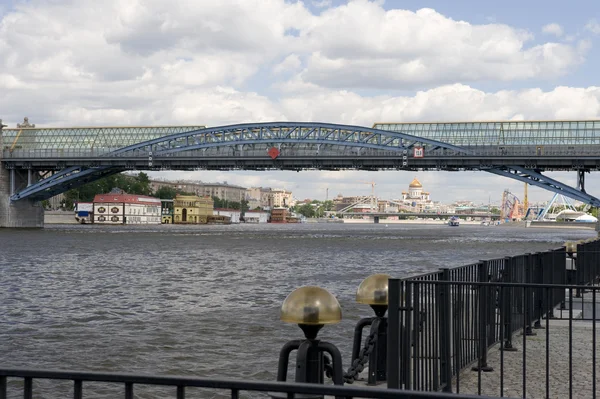 Причалу на річці Москва — стокове фото