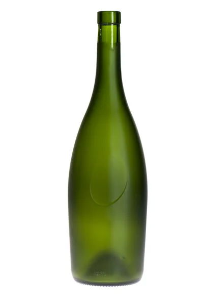 Yeşil boş şarap şişesi — Stok fotoğraf