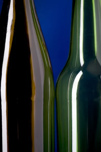 Bottiglia di vetro macro — Foto Stock