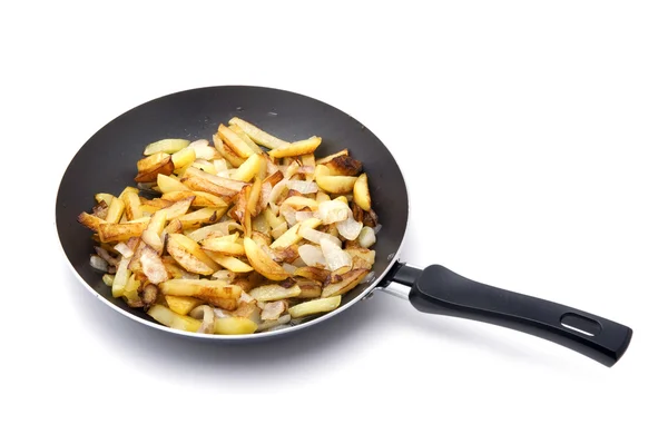 Batatas de corte fritas na grelha — Fotografia de Stock