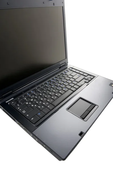 Laptop auf weißer Nahaufnahme — Stockfoto