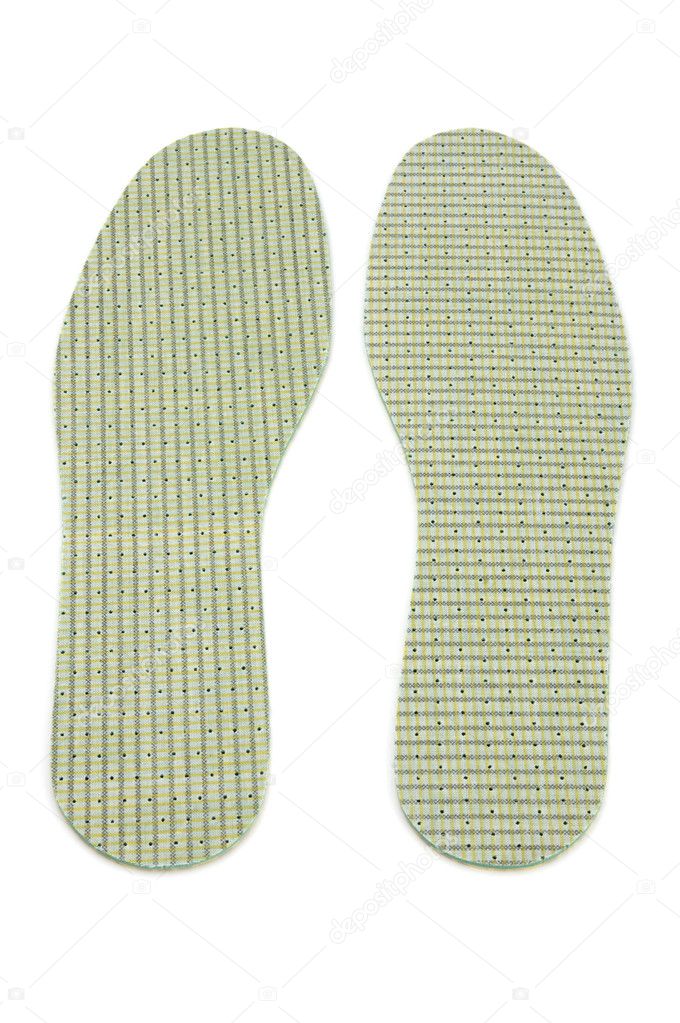 Insole shoe on white