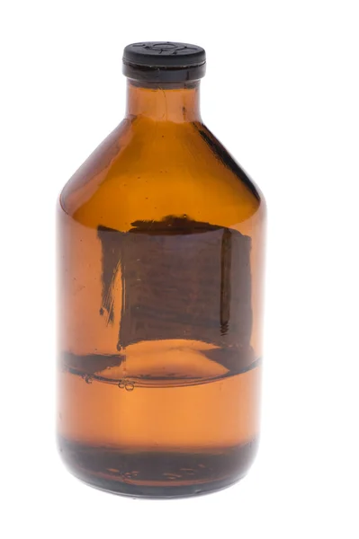Медицинская бутылка крупным планом — стоковое фото