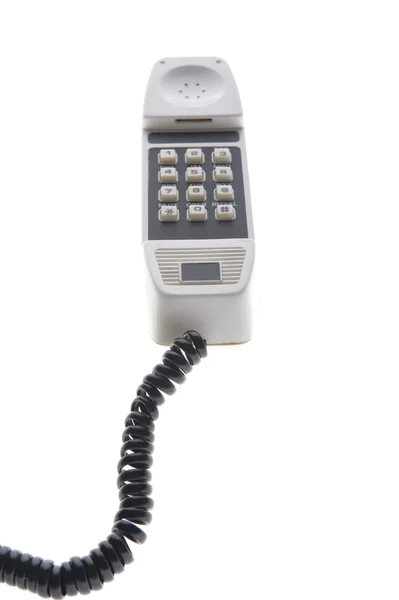 Telefon på vit — Stockfoto