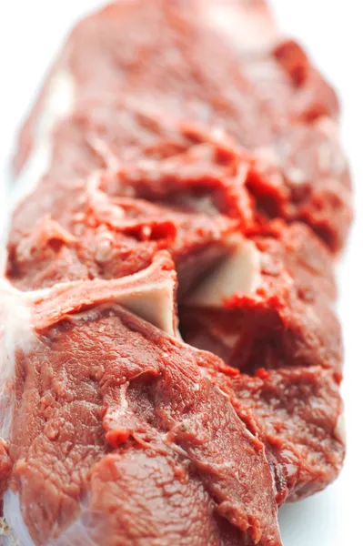 Νωπό βόειο κρέας closeup — Φωτογραφία Αρχείου