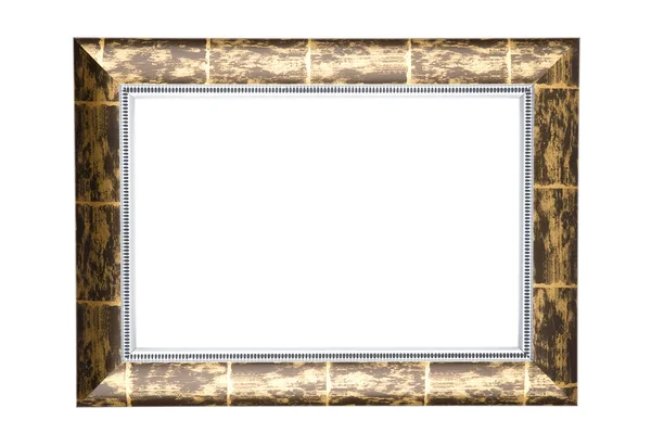 Moldura de imagem isolada no branco — Fotografia de Stock