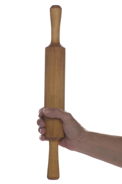 Rolling pin on white background — Stock Photo, Image