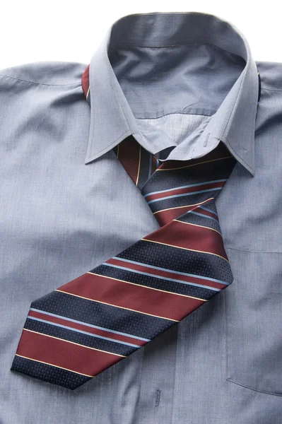 Košile a kravata makro — Stock fotografie
