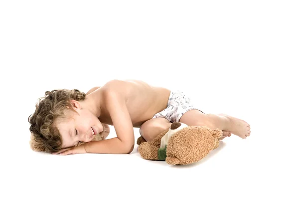 Dormir niño pequeño —  Fotos de Stock