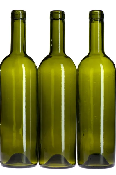 Garrafa de vinho vazia de perto — Fotografia de Stock