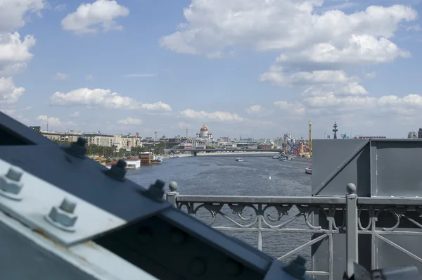 Visa på Moskva floden närbild — Stockfoto