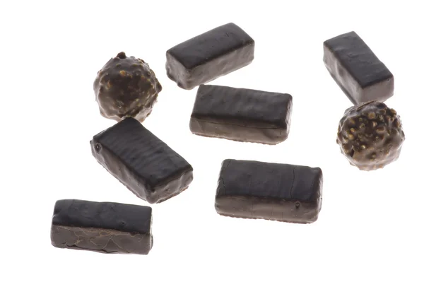 Cukierki czekoladowe zbliżenie — Zdjęcie stockowe