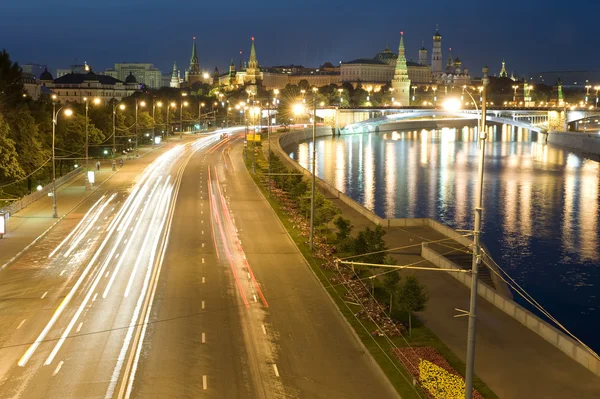 Kreml och trafik ljus — Stockfoto