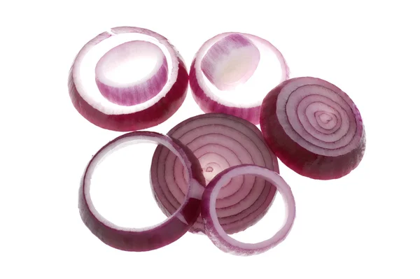Red onion on white — Stock Photo, Image