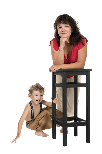 Aspettativa madre con figlio — Foto Stock