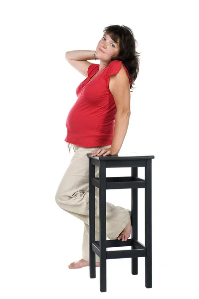 Portrait expectant mother — Stock Photo, Image