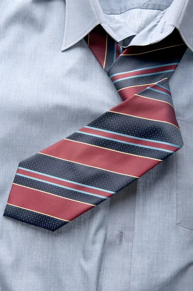 Camisa e gravata macro — Fotografia de Stock