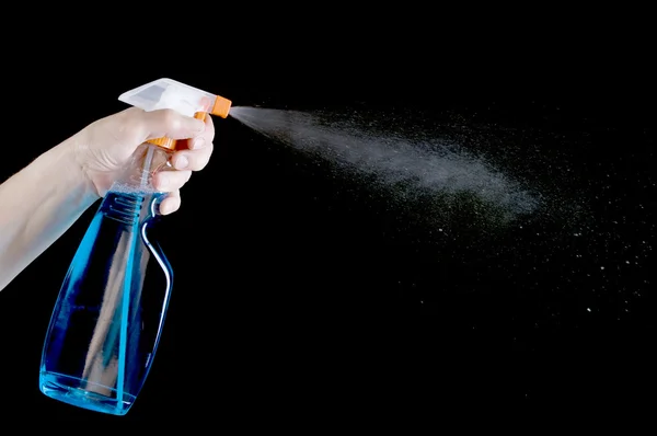 Spray palackot a fekete Vértes — Stock Fotó
