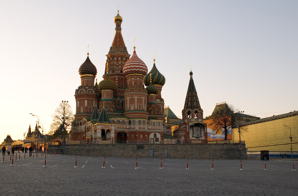 Russia. Moscow, Red square, Cathedral St Basil