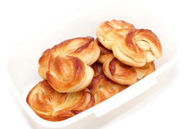 Pastry filled with custard clipart