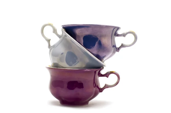 Filiżanka herbaty wielobarwny — Zdjęcie stockowe