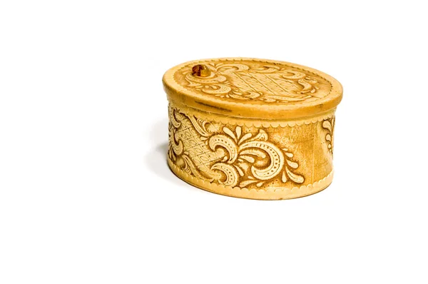 Velha pequena caixa birchen — Fotografia de Stock