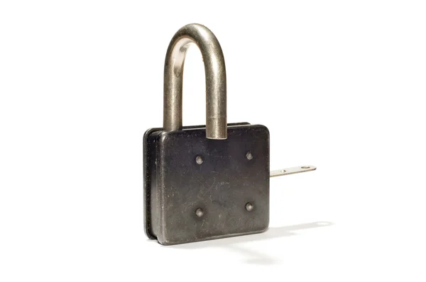 stock image Padlock with key