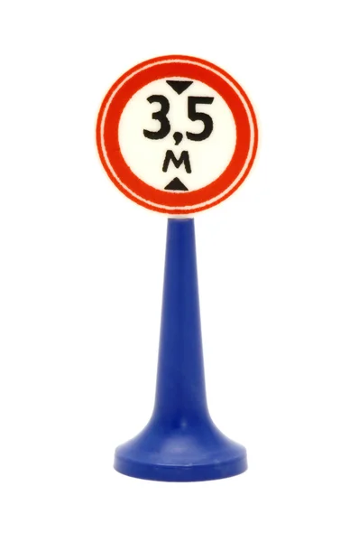 Road sign limitation height — Stock Photo, Image