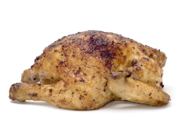 Roasting chicken on white — Stock Photo, Image