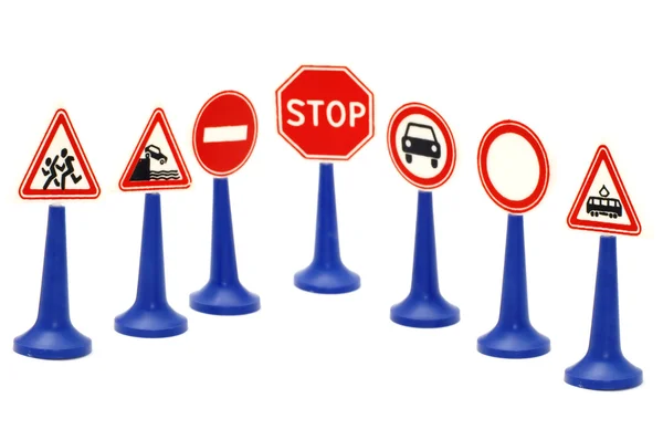 Definir sinal de estrada — Fotografia de Stock