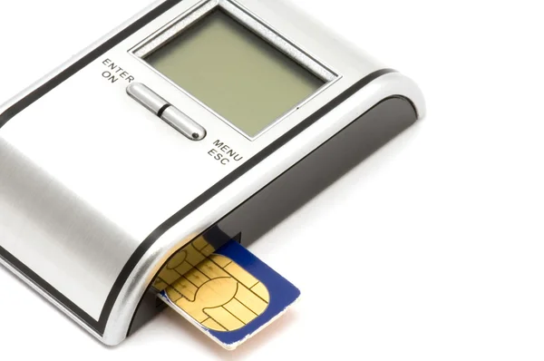 Συσκευή ανάγνωσης καρτών SIM — Φωτογραφία Αρχείου