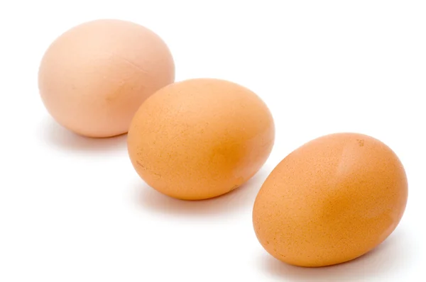 Tři vejce — Stock fotografie