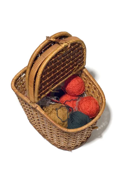 Basket with clew — Stock Photo, Image