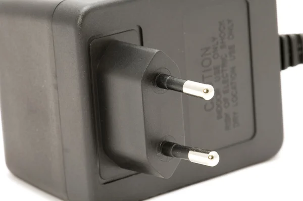 Black plug close up — Stock Photo, Image