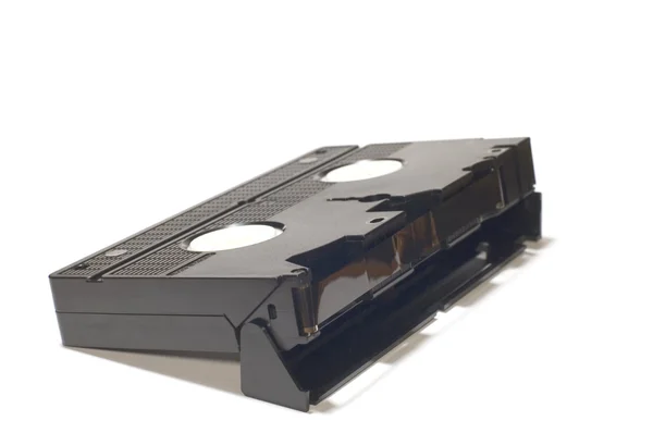 Cassete de vídeo preto — Fotografia de Stock