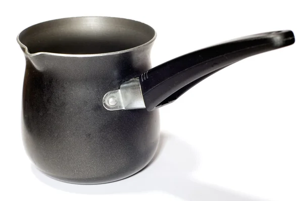 Black coffee pot — Stock Photo, Image