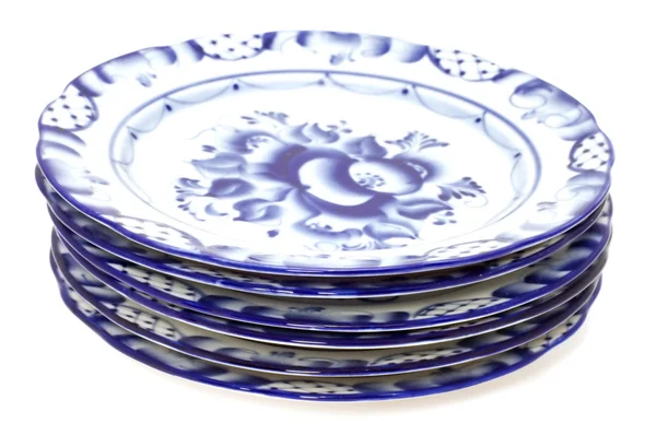 Blue plates — Stock Photo, Image